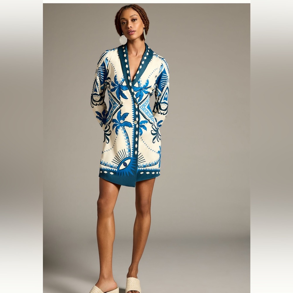 Anthropologie farm Rio blazer dress xs nwt